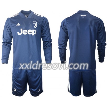 Juventus Drugi Dječji Komplet Dresovi za Nogomet 2020-2021 Dugim Rukavima (+ kratke hlače)